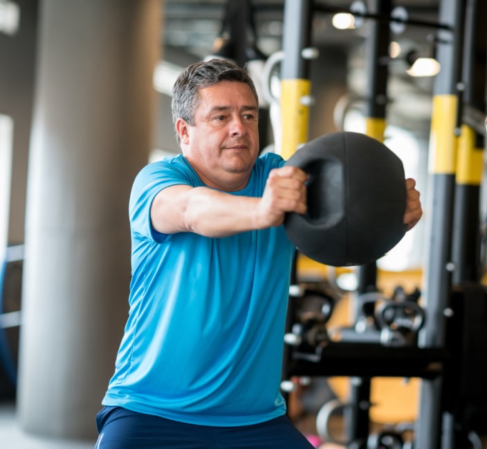 Man doing exercise